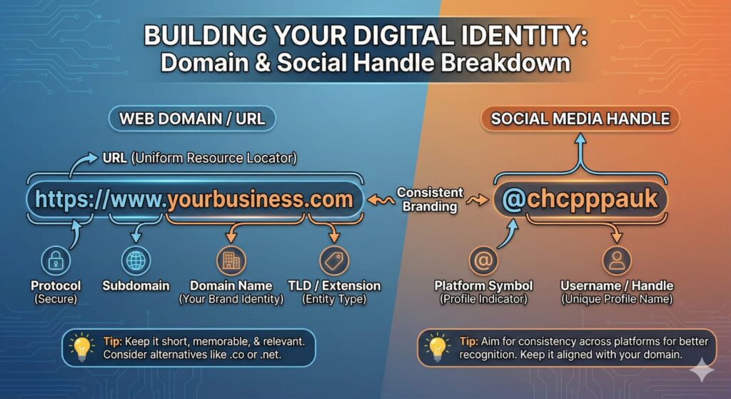 Domain and Social Media Handle